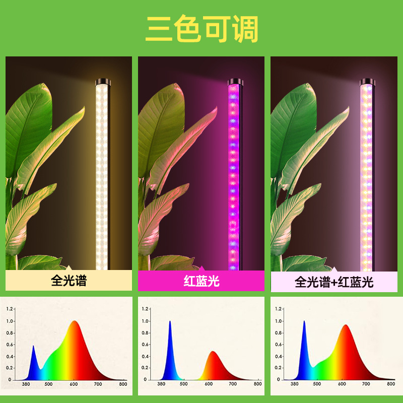 Amazon LED splicing vertical plant lamp led Full spectrum floor plant growth lamp desktop succulent fill light