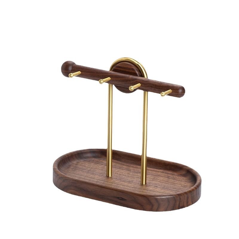 Black Walnut Key Storage Box Door Tray Storage Jewelry Rack Entrance Shoe Cabinet Hanging Mask Solid Wood Ornaments