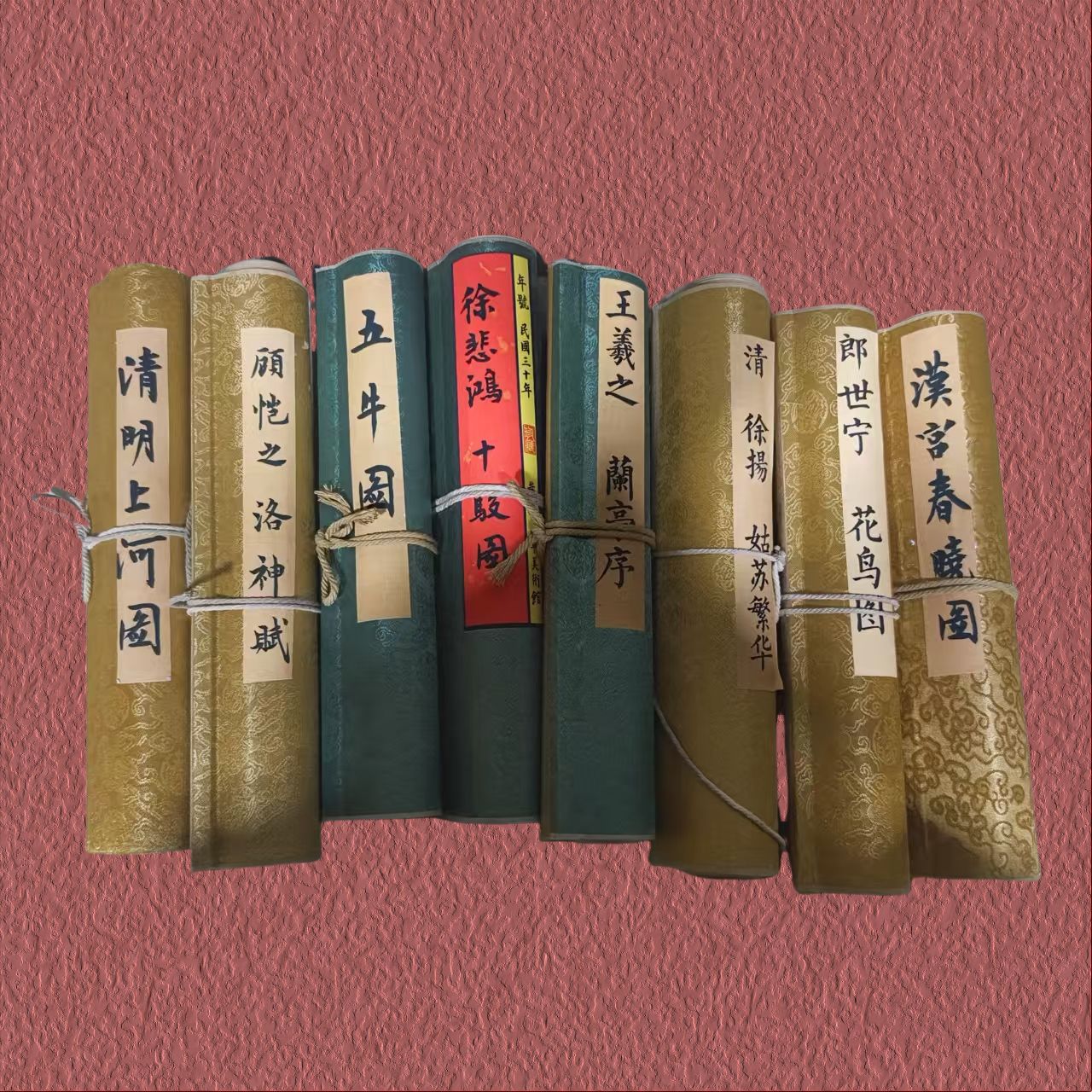 Antique Celebrity Calligraphy and Painting, Long Scroll Painting, Living Room Decoration Painting, Chinese Painting Collection