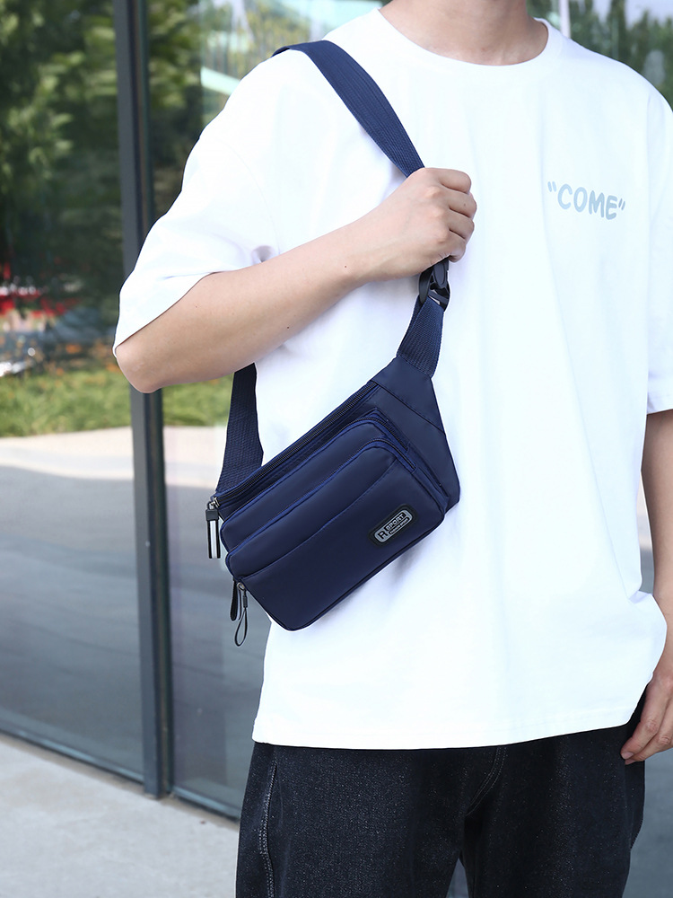 New Waist Bag Men and Women's Large Capacity Business Cash register Wallet Multi-functional Sports Waist Bag Multi-layer Practical Wear-resistant Chest