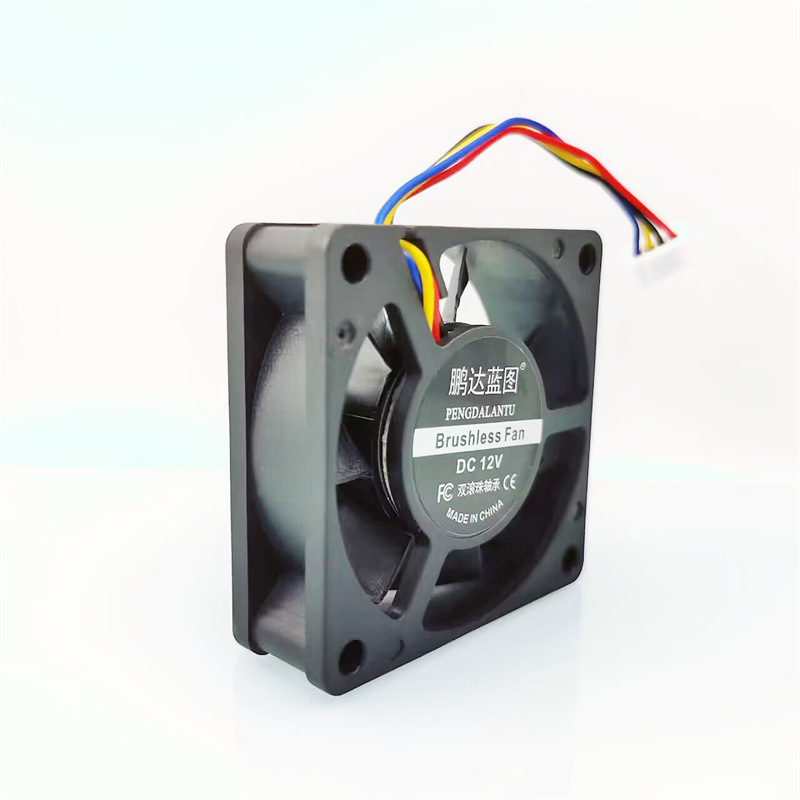 Factory brand new 6020 double ball bearing alarm PWM temperature control function 6CM cm 12V0.22A cooling fan