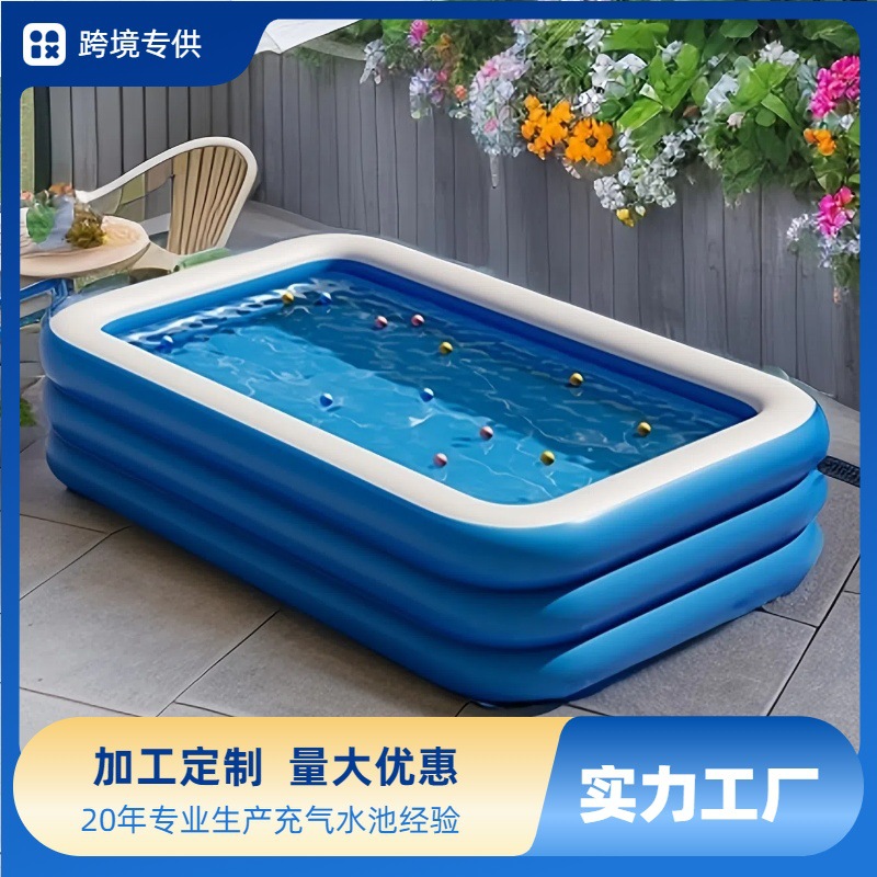 Pvc Kidsren's Inflatable Swimming Pool Home Outdoor Large Family Pool Thickeneded Plastic Baby Baby Swimming Pool