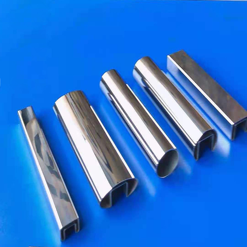 316L Stainless Steel Special-Shaped Pipe 201 Stainless Steel Pipe Processing and Customization Grooved Pipe 304 Decorative Pipe Special-Shaped Custom Pipe