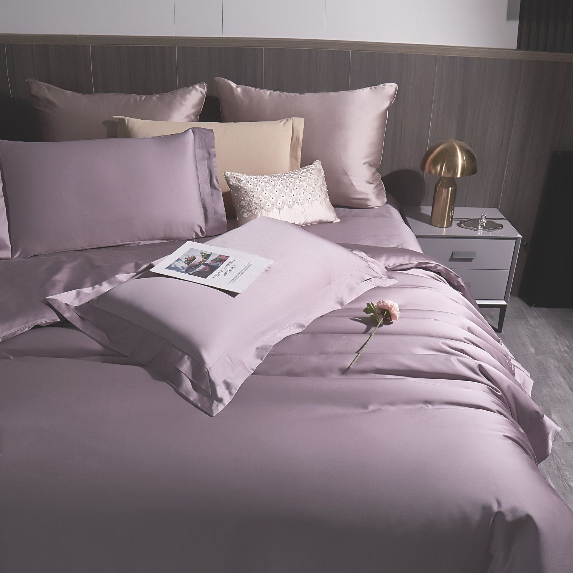 Manufacturer Supplies Tencel Cotton Lyocell Fiber Fabric, Imported Lenzing Encrypted Woven Fabric, Simulated Silk for Bedding