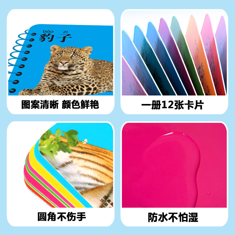 Infants and Young Kidsren Can'T Tear Apart 0-3-6 Years Old Early Education Card Literacy Card Book Flip Book Circle Flap Pocket Pants Book Wholesale