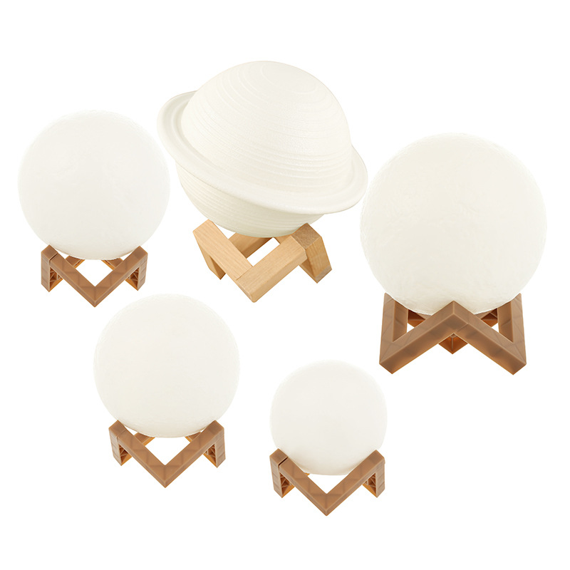 3D moon light hand-painted diy star light moon light led bedroom bedside atmosphere night light studio color painting light