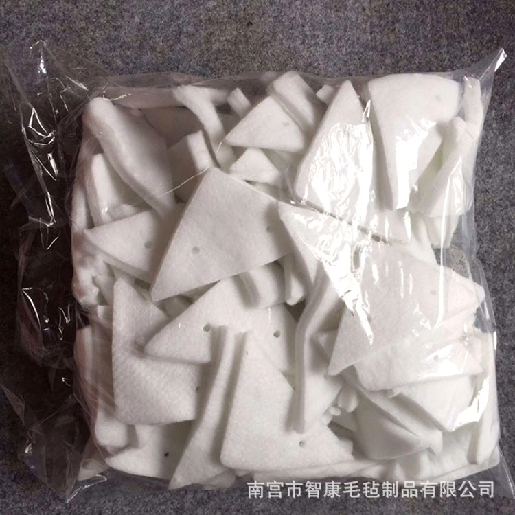 Wholesale Glass Cleaning Wipes Double-Sided Glass Cleaning Tool Accessories Felt Cotton Pads Triangular Shaped Special-Shaped Absorbent Cotton Pads