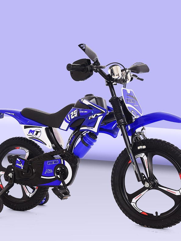 Motorcycle children's bicycle 12-inch 16-inch baby bicycle children's bicycle 3-year-old children's stroller factory wholesale