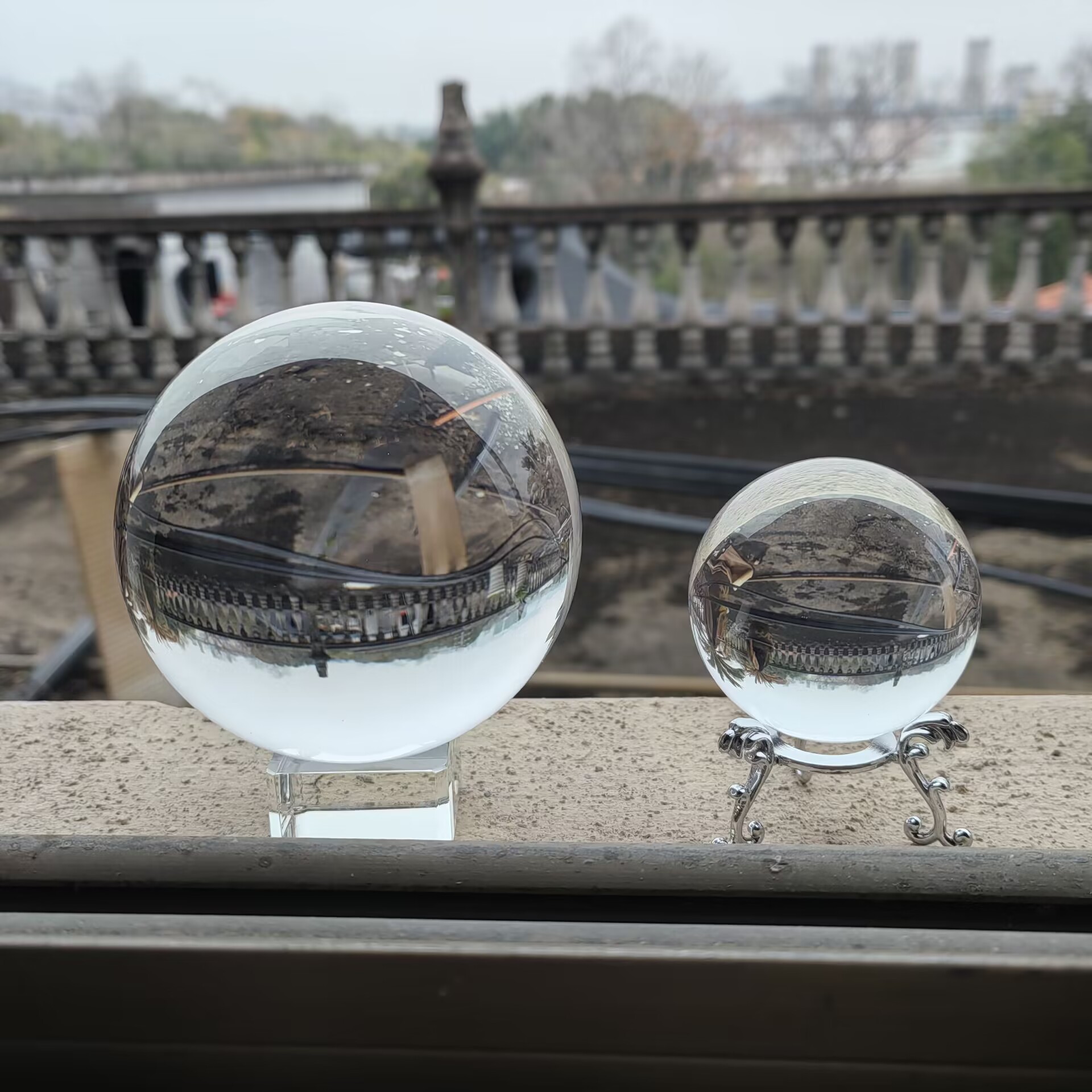 Crystal ball transparent light ball home decoration desktop decoration living room bedside office