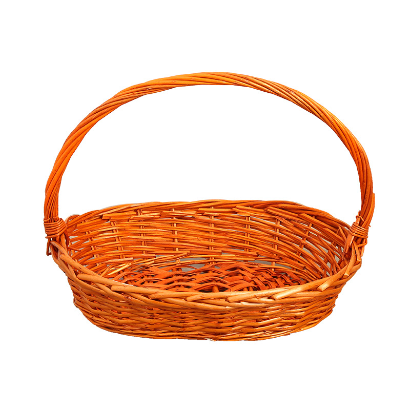 Wicker Fruit Basket Gift Tote Basket Wicker Picking Basket Storage Basket Supermarket Gift Egg Basket Country Style