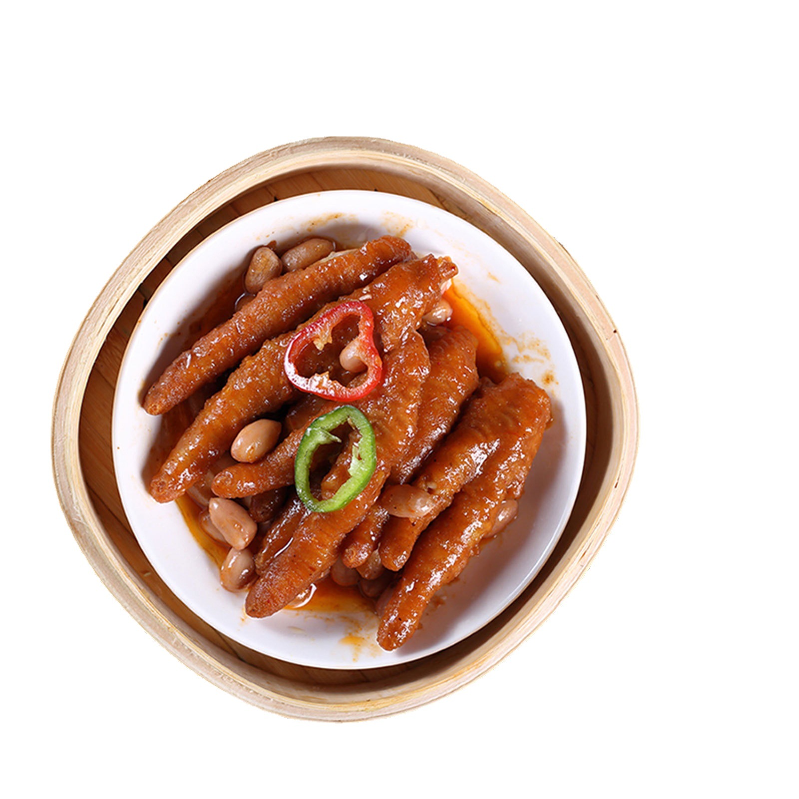 Peanut Butter Flavored Chicken Feet 200g Boxed Hong Kong Style Cantonese Morning Tea Snack Tea House Quick-Frozen Semi-Finished Product Processing and Customization