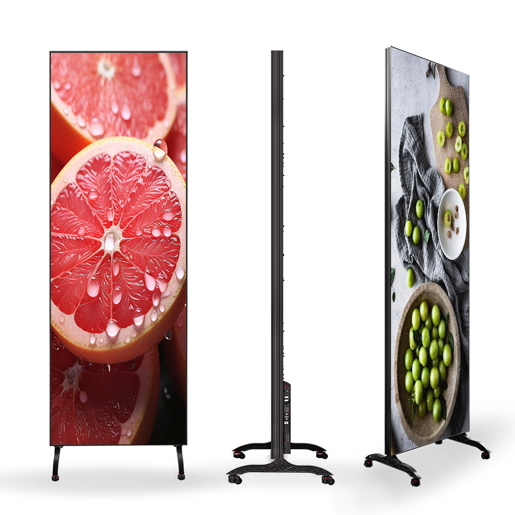 Vertical LED Advertising Display Network Video Playback HD All-in-One Landing LED Advertising Display