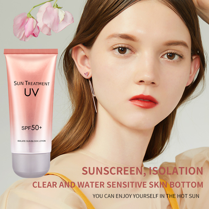 Cross-border Sunscreen SPF50 full body facial refreshing isolation UV protection waterproof military training moisturizing skin