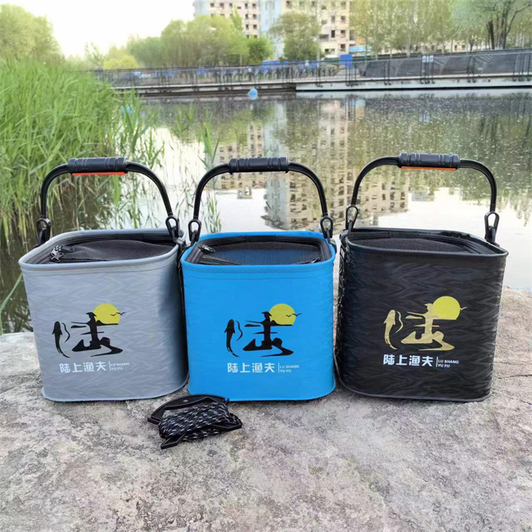 Автомобильное ведро для рыбалки складное портативное ведро EVA ведро для живой рыбы с веревкой