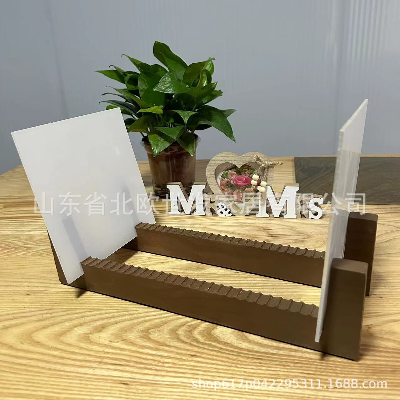 American LPs Portable Foldable Vinyl Record Display Stand Solid Wood Record Stand CD Stand 50 Disc Rack