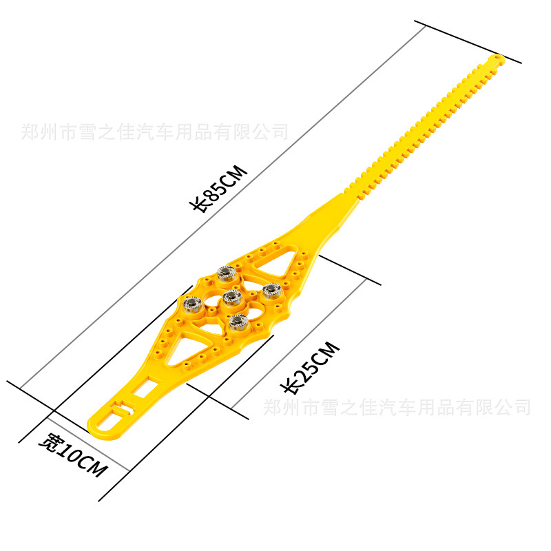 Single anti-skid chain car universal quick installation jack-free tire snow chain