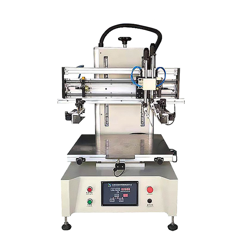 Semi-automatic small screen printing machine 2030 flat screen printing equipment electronic plastic LOGO non-woven fabric screen printing machine