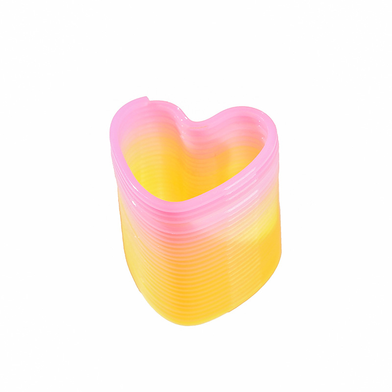 Taiwan color special-shaped spring ring shape rainbow ring love diamond ring elastic ring prize cross-border supply bulk