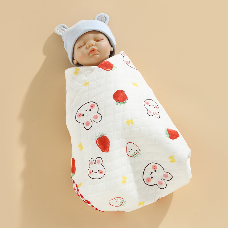 Baby Cotton Thick Bag Single Baby Bag Wrap Newborn Spring and Autumn Summer Swaddling Bag Blanket Bath Towel Blanket