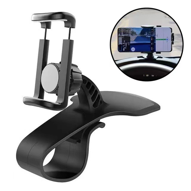 Cross-border explosion instrument panel car mobile phone holder hud snap-on car clip rotary navigation mobile phone holder