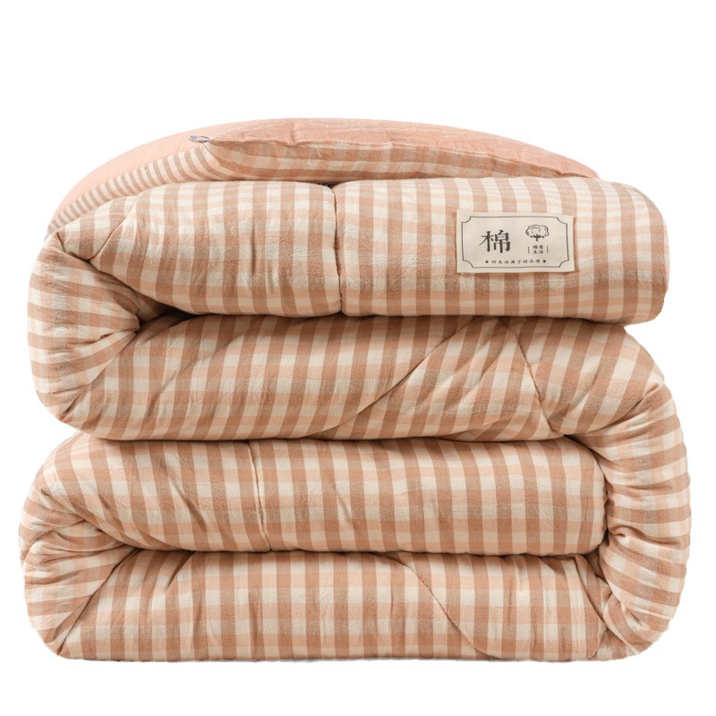 Xinjiang 100% Pure Cotton Quilt Cover Long-staple Cotton Spring and Autumn Quilt Cushion Student Dormitory Quilt Full-core Bedding