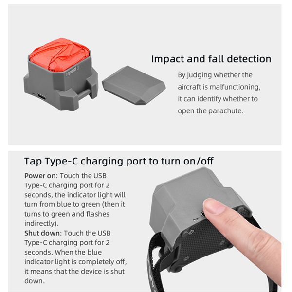 Adapted to MAVIC UAV Aerial Photography AIR2 3 Flight RTK Series Industry Advanced Safety Parachute
