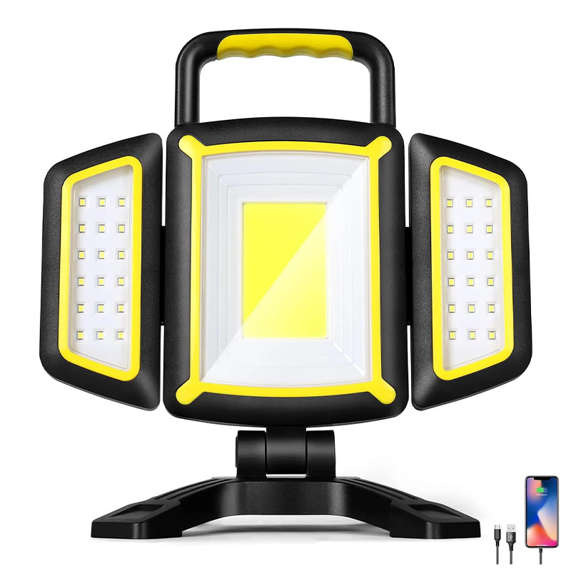 Rechargeable LED work light 5 lighting modes Magnetic base Outdoor emergency lighting flood light