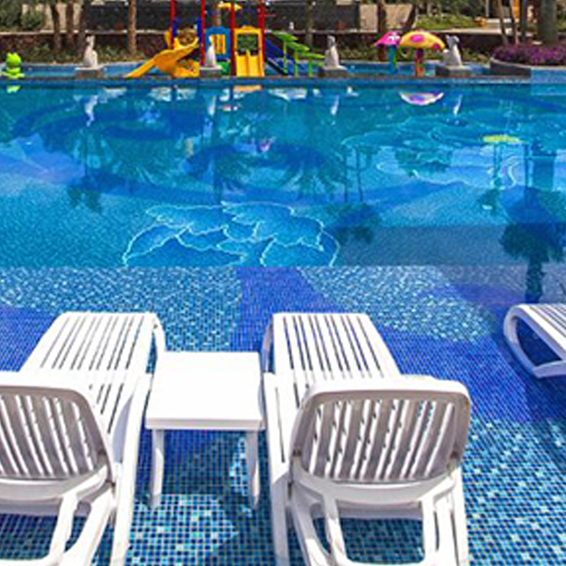 Swimming Pool Ceramic Mosaic Tile Puzzle Blue Mediterranean Outdoor Hotel Pool Fish Pond Landscape Pool Tiles