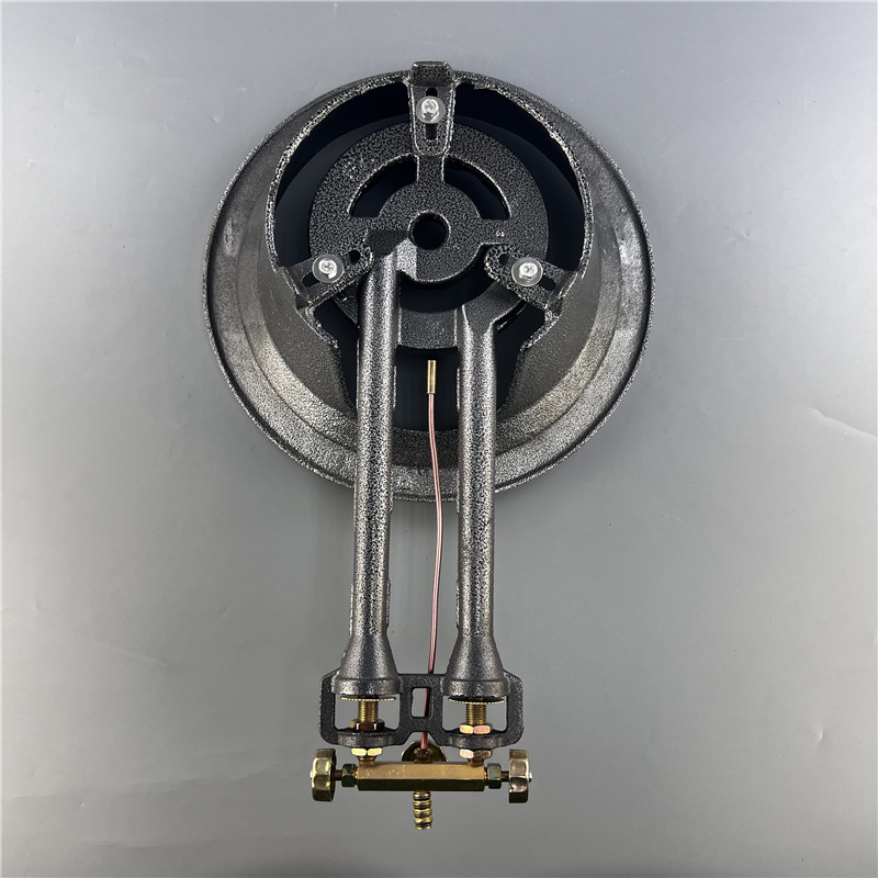 High-Power Durable Cast Iron Stove with Dual-Tube Dual-Rotating Angled Flame for Liquefied Gas