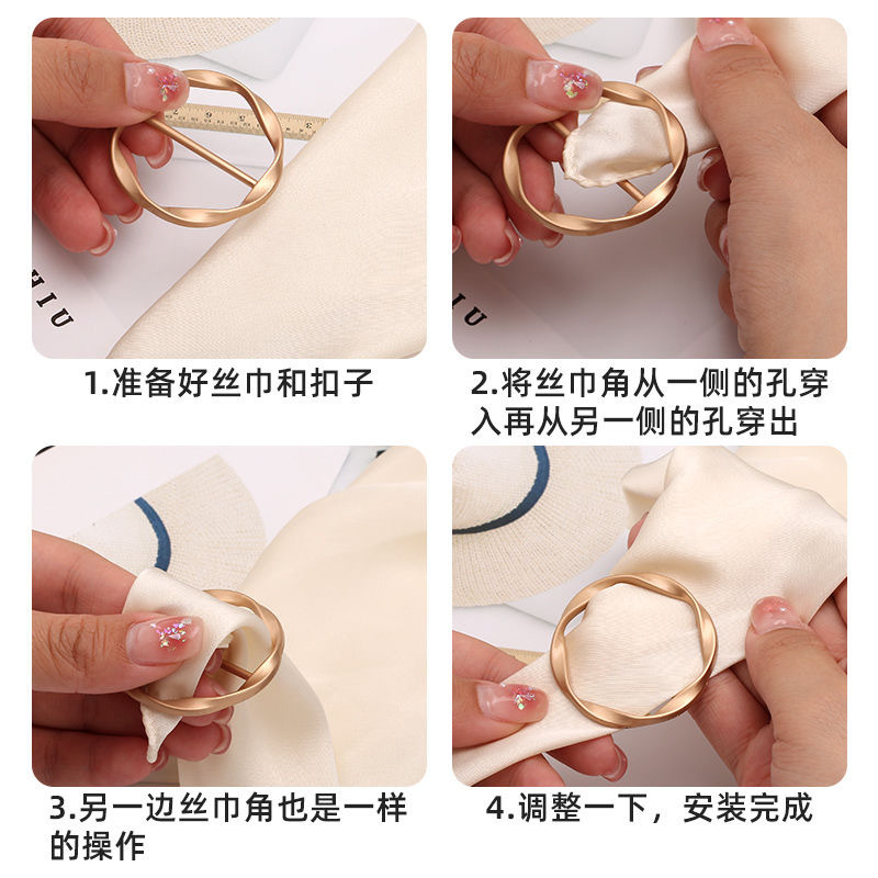 Summer T-Shirt Shirt Shortening Tool with Knotted Corners, Hem Fixing Clothes Waist Buckle, Multi-Functional Corner Buckle