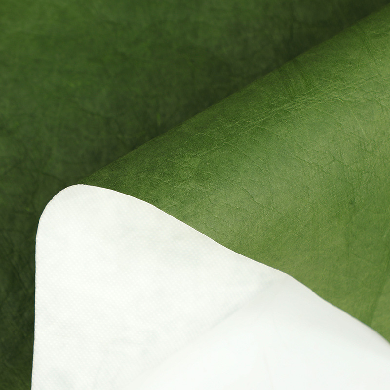 Tear paper manufacturers washing kneading pattern laminated fiber material non-woven fabric luggage fabric waterproof breathable paper green