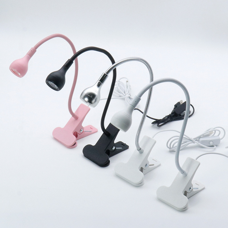 Nail Lamp, Led Desk Lamp, Night Light, Nail Curing Lamp, Uv Curing Purple Light, USB Nail Clip Light Therapy Lamp