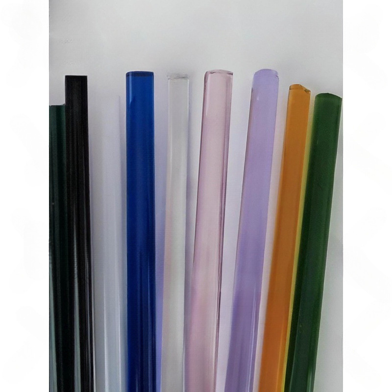 High Borosilicate Glass Rod Colored Glass Lampwork Glass Can Be Fired Hard Material Handmade DIY Raw Material Colored Glass Rod Solid
