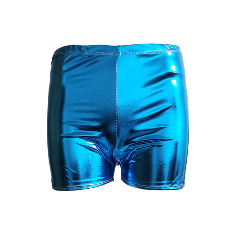 European and American nightclub performance bright leather shorts pole dance bronzing shorts sexy lingerie 10 colors