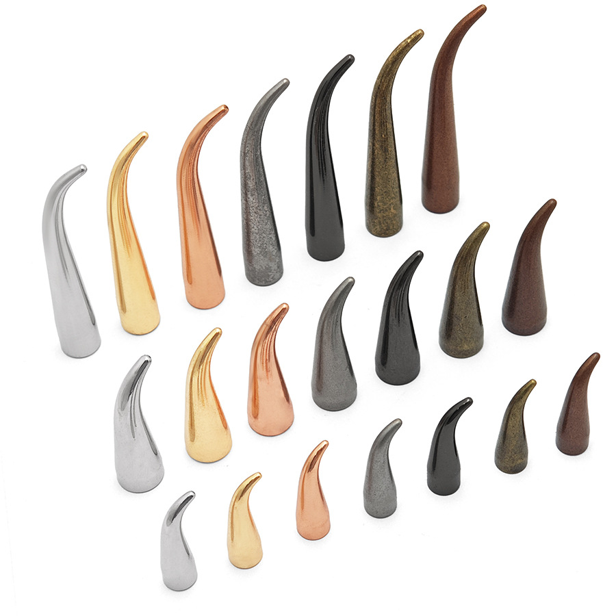 Origin source full copper corner spike accessories leather clothing hook nail jewelry material pet anti-bite rivet buckle
