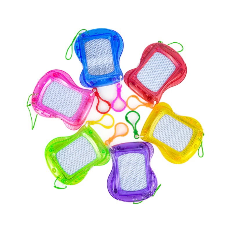 Black and White Magnetic Writing Board with Carabiner Mini Writing Board Children's Drawing Board Small Gift Cross-Border Toys