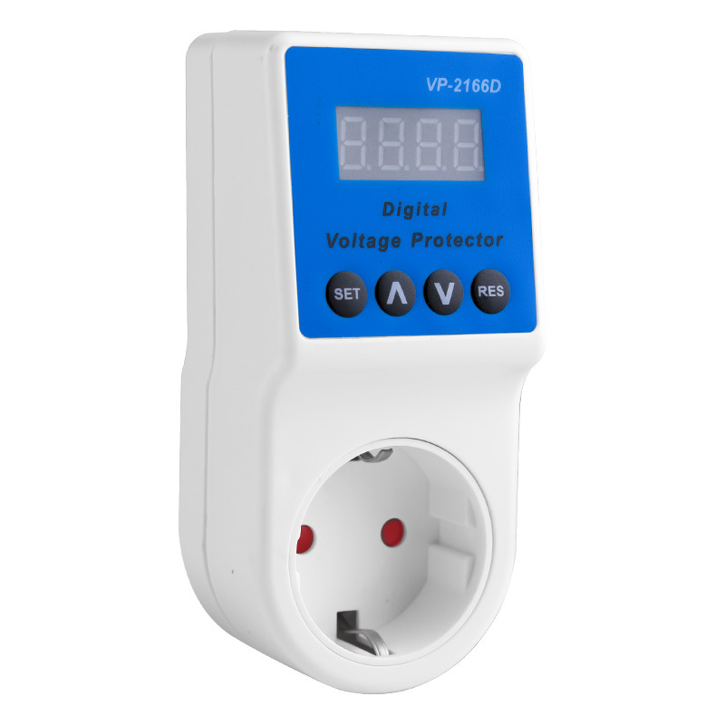Foreign trade digital display adjustable over and under voltage protector TV refrigerator American standard European standard protection socket