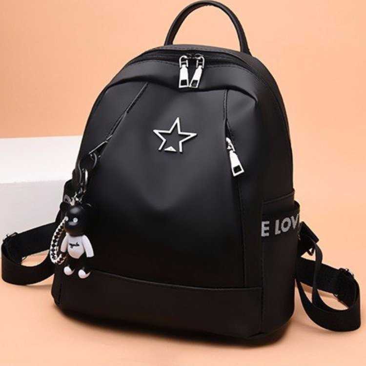 Summer Women's Backpack Casual Backpack Women's Bag Solid Color Nylon Backpack Foreign Trade Fashion Bag Cross-border Wholesale Bag