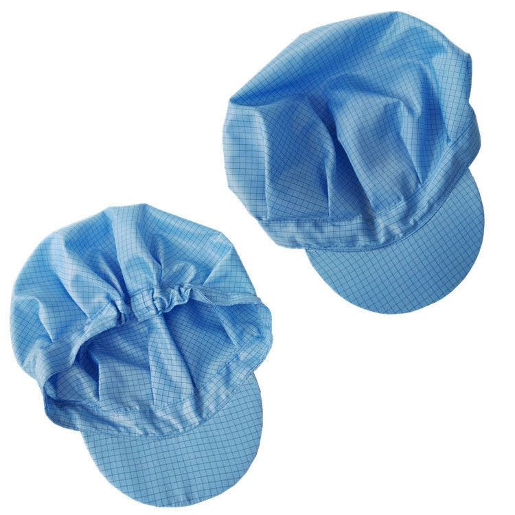 Anti-Static Grid Large Work Cap Dust-Free Cap Electronics Factory Food Factory Duck Cap Clean Sterile Cap