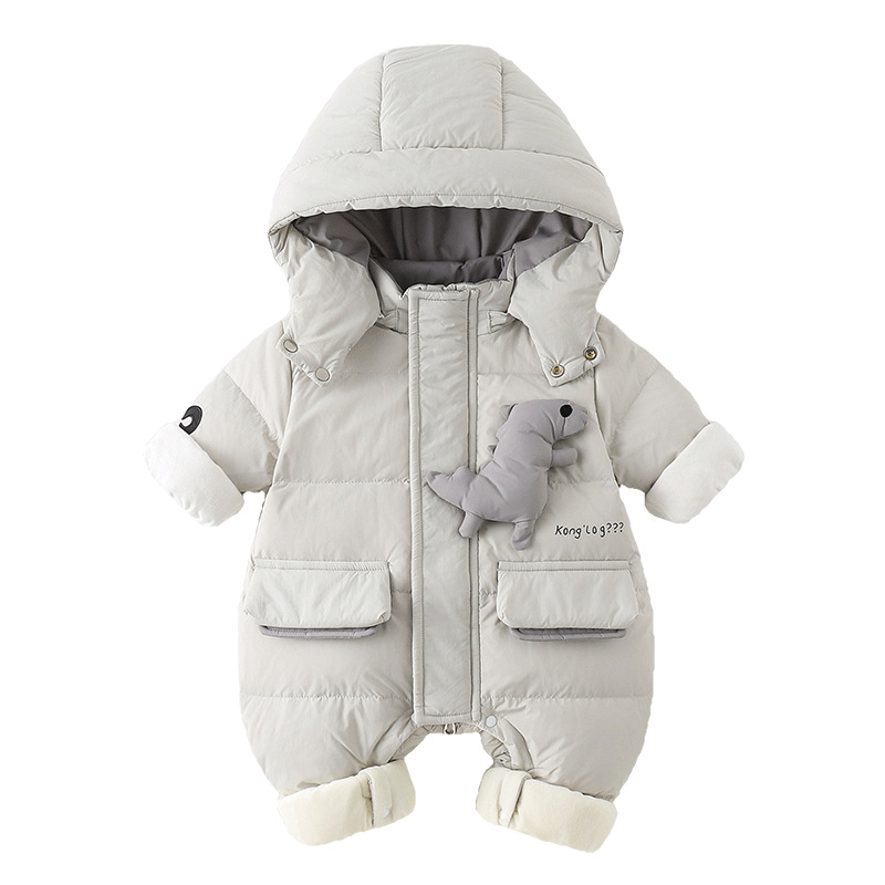 New Starting Point Clothing Baby Winter down Jacket Baby Winter Warm Jumpsuit Newborn Baby Clothes for Going Out and Crawling