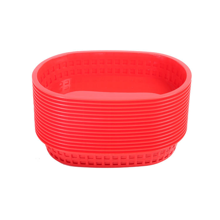 Factory direct supply Europe and the United States hot fried chicken basket snack basket fruit basket plastic runway French fries hamburger bread basket