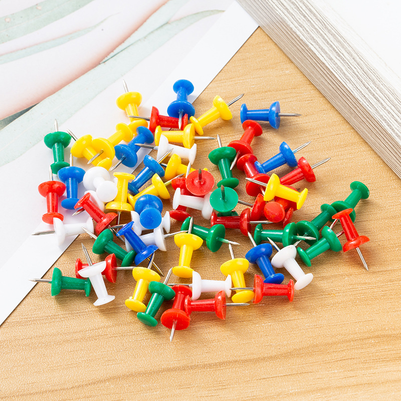 Yiwu Amazon specializes in short needle 8mm I-shaped nail I-shaped nail plastic thumbtack press nail bulk