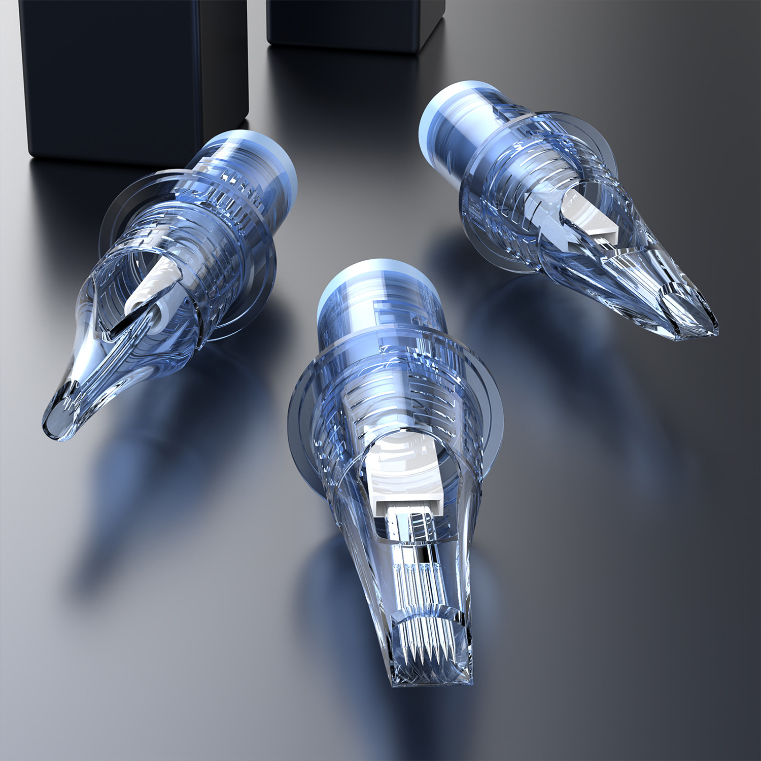 Cross-Border Hot Selling 20 Patio Tattoo All-In-One Needles Tattoo Needles Xia'An Needles # 12 Round Needle Header Box