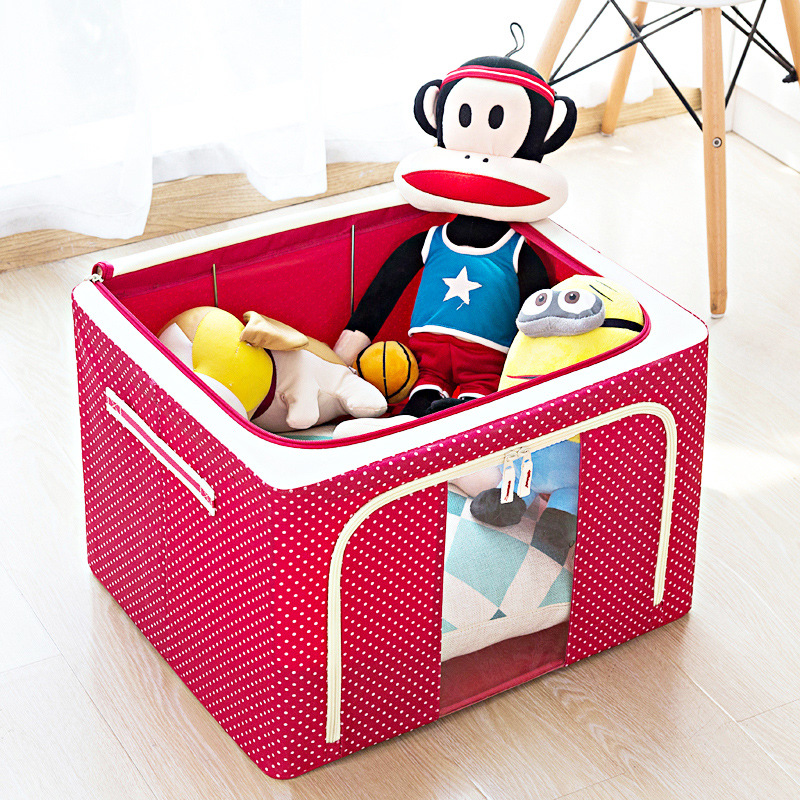 Extra Large Storage Box Clothing Large-capacity Storage Box Oxford Cloth Thickeneded Wardrobe Foldableing Storage Box Storage Artifact