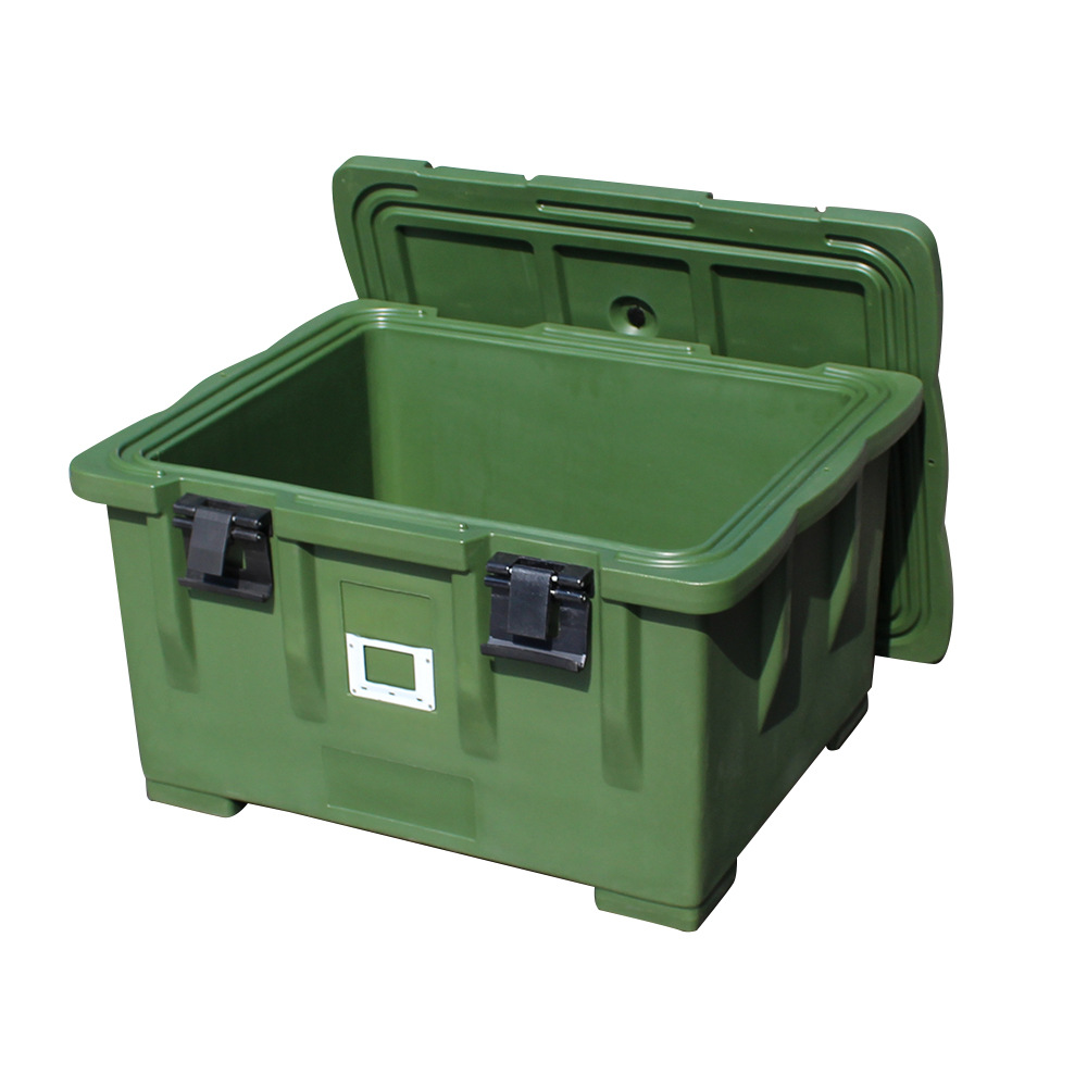 Peng Wen 90L Rumble Plastic Box Fishing Box Central Kitchen Group Meal Delivery Incubated Box Meal Box Meal Box Turnover Box