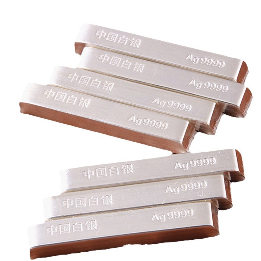 9999 Silver Material Sterling Silver Bar Wholesale Investment Silver Bar Promotion Collection Silver Jewelry DIY Silver Raw Materials