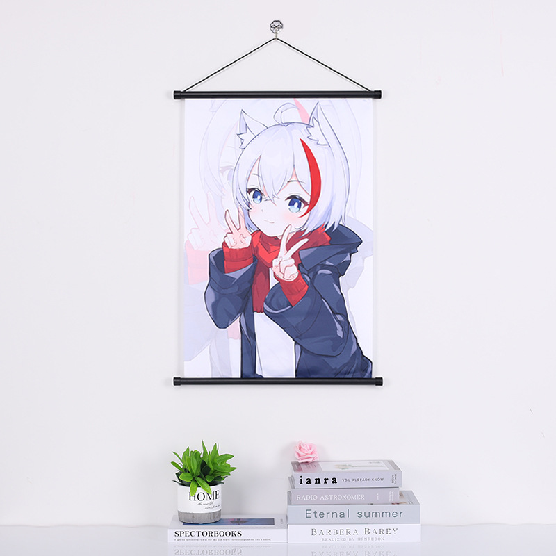 Creative DIY Personalized Gift Hanging Painting Animation Cartoon Star Film and Television Wedding Sports Scroll Decorative Painting Customization