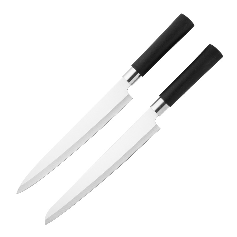 Pp Steel Ring 8inch Stainless Steel Cooking Knife Household Sushi Cleaver Salmon Sushi Knife Chef's Knife
