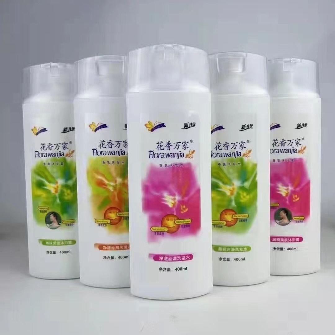 Factory Direct Delivery 400m Floral Fragrance Moisturizing Fragrance Shower Gel Hotel Amenities Welfare E-Commerce Street Vending