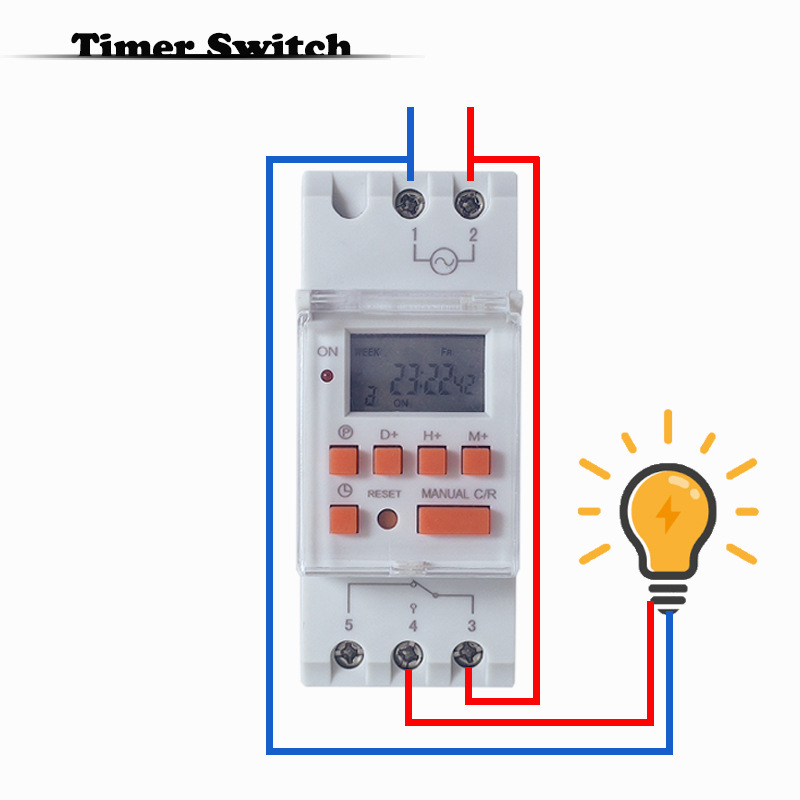 Digital Display timer intelligent electronic cycle time control switch THC30A English export 12V24V110V220V